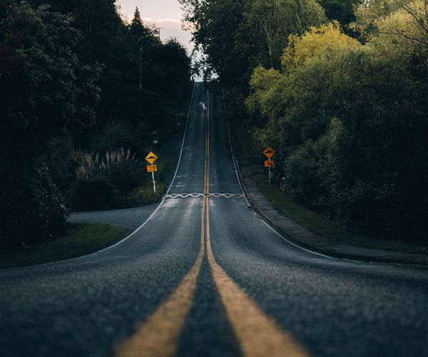A path winding through a peaceful, green landscape representing a journey.